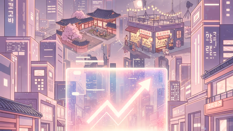 Chart showing rising viewership for K-dramas