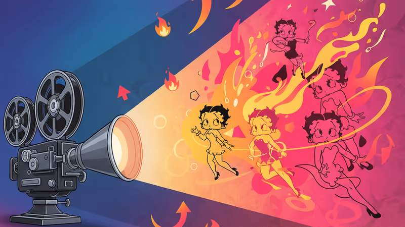 2026年に公有領域となったベティブープとミッキーマウスのイメージ図