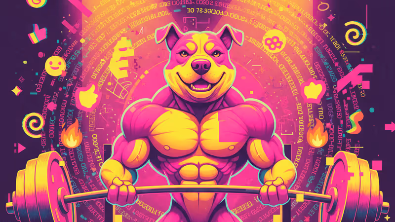 一隻背部看起來非常有肌肉感的柴犬背影照