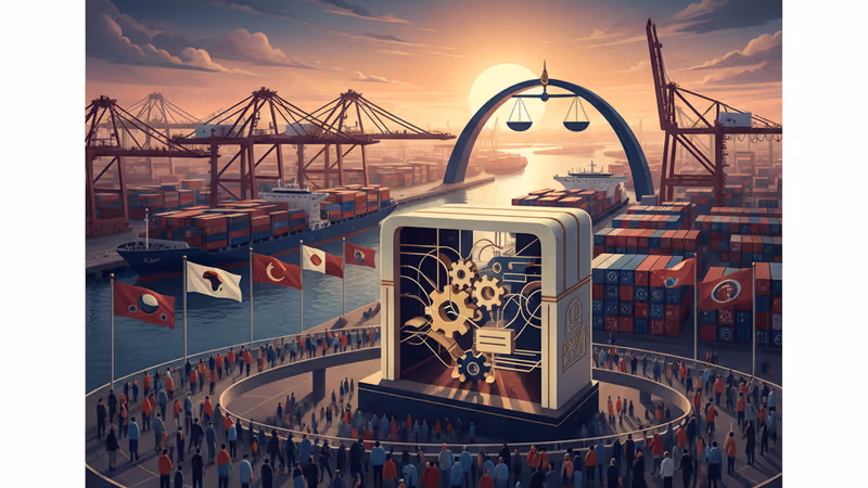 中國繁忙的貨運港口與象徵出口增長的數據視覺化圖表