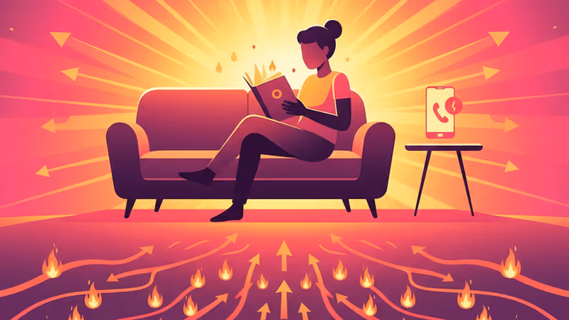 A professional ignoring a work call during their personal time.