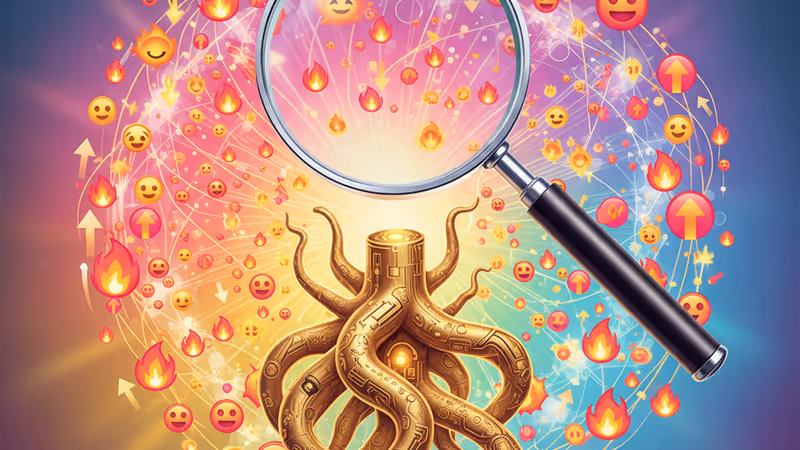 多種神秘物品與進行數位分析的模擬畫面