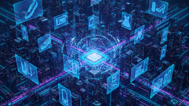 AIエージェントがオンラインで買い物を代行するイメージ