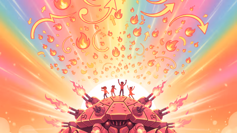 Giant armed crab in a desert from the game DuneCrawl