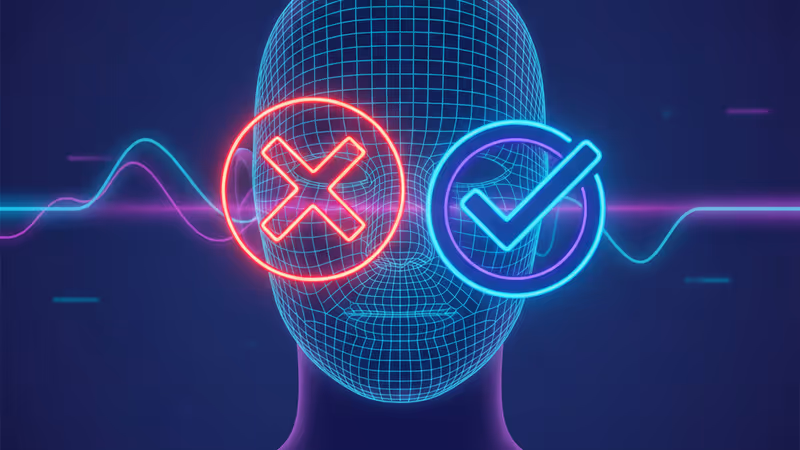 A digital representation of Roblox AI age verification failure