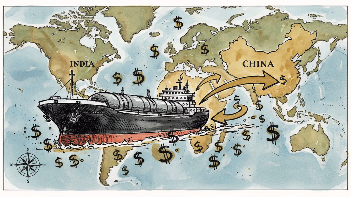 俄羅斯轉向中國市場　印度減購改寫石油貿易版圖