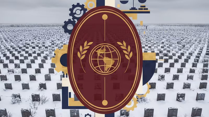 2025년 러시아 군인 묘지와 평화 협상을 상징하는 외교적 배경