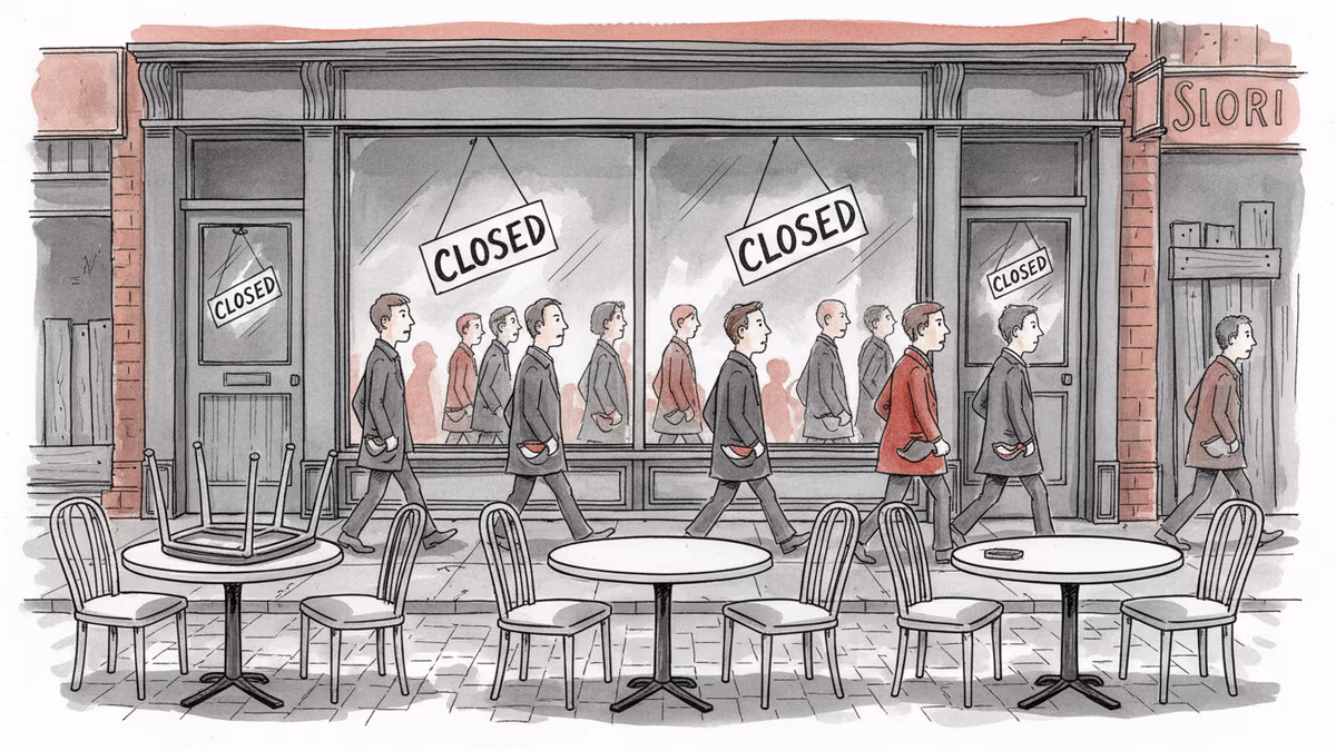ロシア経済の静かな悲鳴：街角から消える飲食店