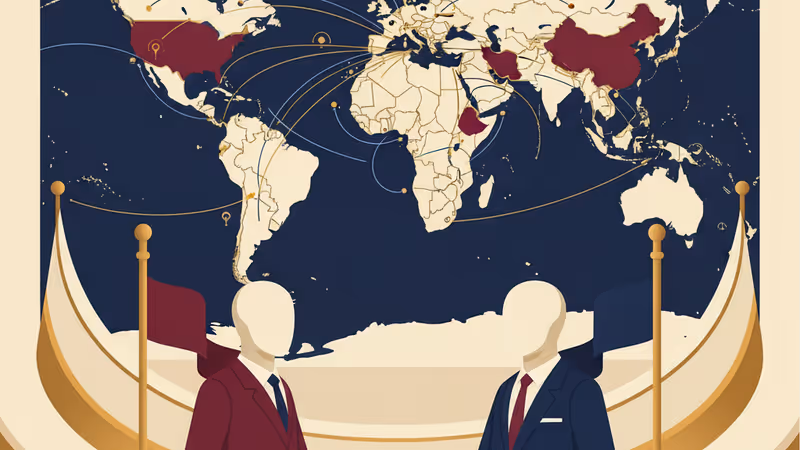 韓国と中国の首脳が国旗を背景に握手を交わす様子