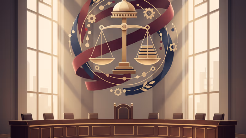 Empty bench at the San Francisco Immigration Court