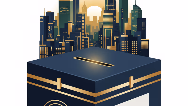 東京の街頭で行われる選挙演説と、それを見守る多くの有権者たち