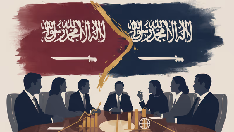 サウジアラビアと米国の経済協力を象徴するイメージ