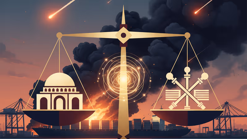 穆卡拉港煙霧瀰漫的遠景與紅海景色