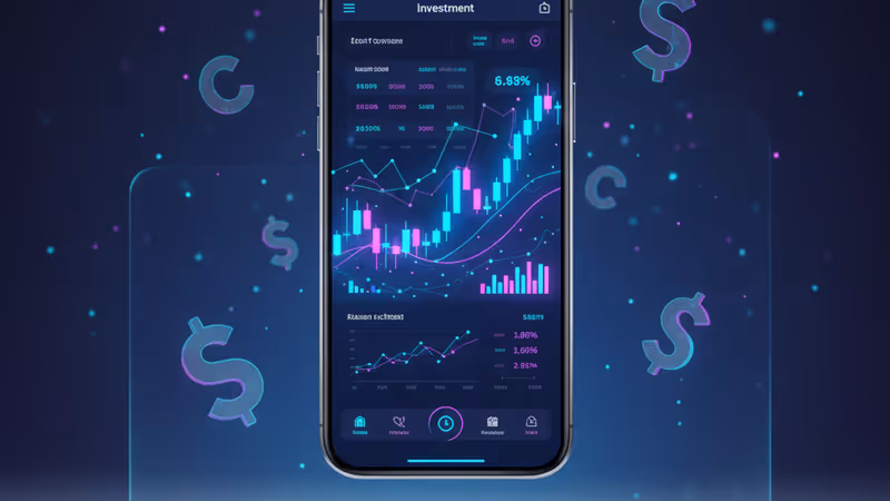 展示 AI 股票分析數據的數位平板電腦螢幕