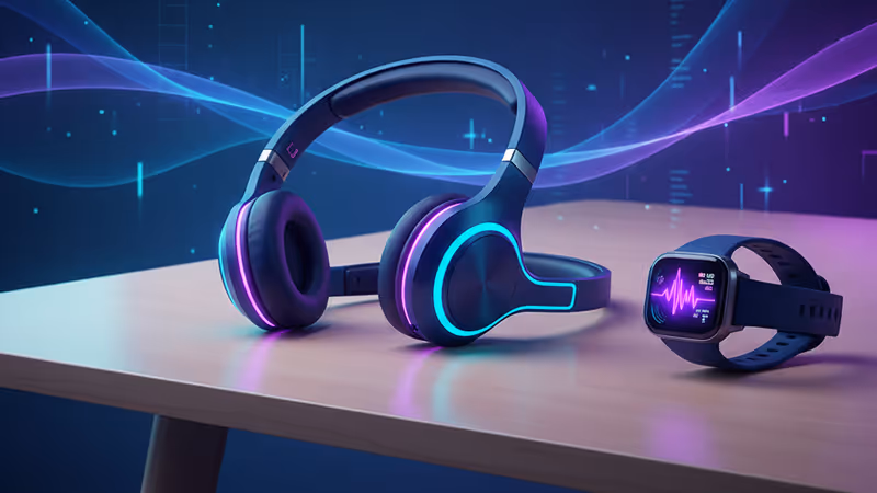 Shokz OpenRun Pro headphones and a water bottle on a gym floor