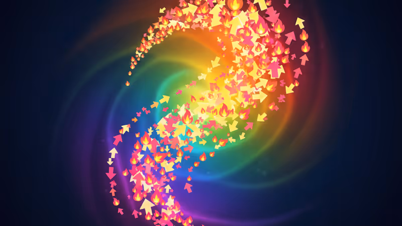 從漆黑深海深處浮現的帶有尖牙的未知生物