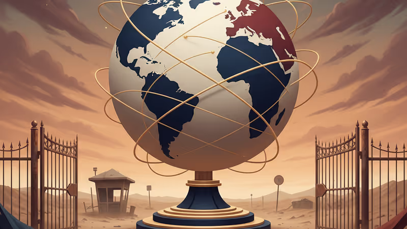 敘利亞艾爾霍爾營地全景及遠處撤離的軍事車隊