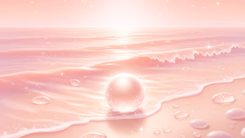 陽光灑在寧靜沙灘上的晨曦景象