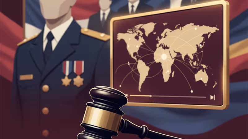 엘리사 슬롯킨 의원의 발언 논란과 연방 조사를 상징하는 법원 전경