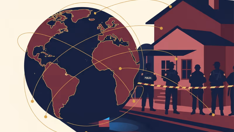 土耳其警方在雅洛瓦省執行ISIL圍剿行動的現場景象