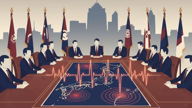 島根県東部を中心とした地震波のグラフィック表示