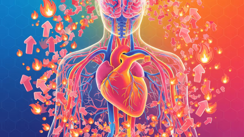 顯示人體血管系統的醫療監視器畫面