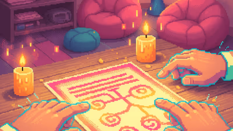 A couple in shock during a Christmas dinner after a family secret is revealed