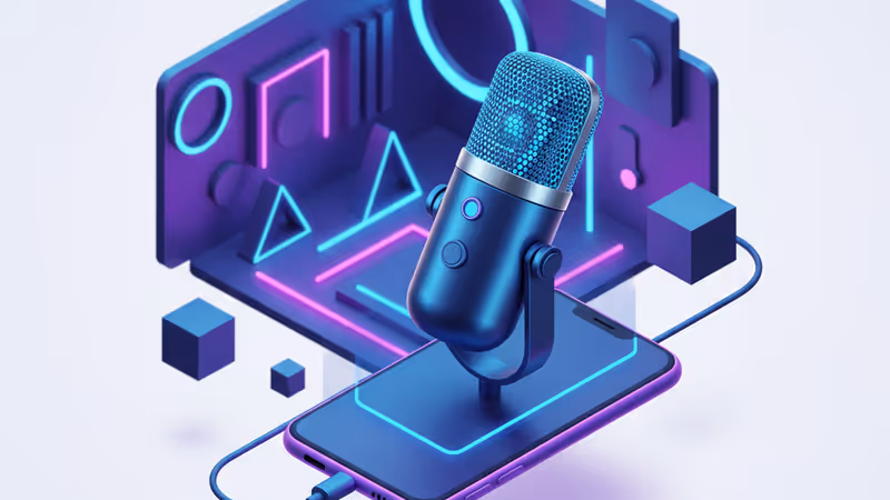 Shure MV88 USB-C microphone mounted on a smartphone.