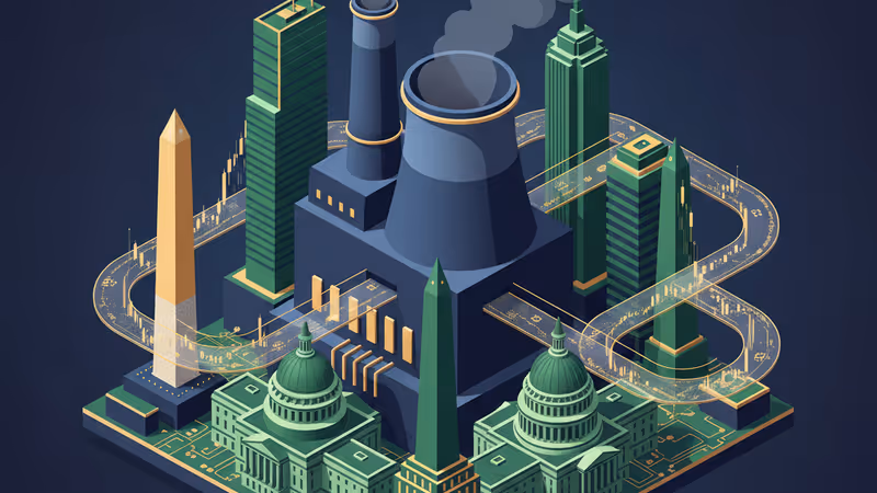 シーメンス・エナジーCEOとトランプ大統領の会談を象徴するエネルギーインフラのイメージ