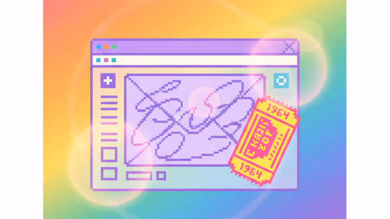 연보라색 편지와 보라색 잉크로 쓰인 필기체 편지