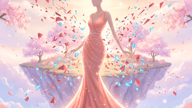 Choi Mina Sue from Single's Inferno 5 with a backdrop reflecting social media controversy