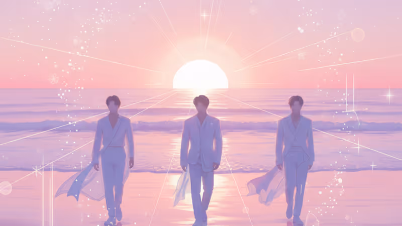 脱出おひとり島5の舞台となる夕暮れのビーチの風景