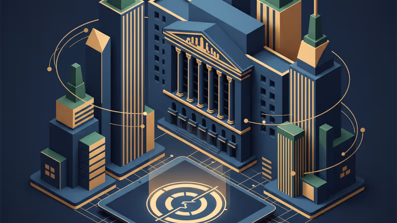 Digital service closure notice in front of the NYSE building