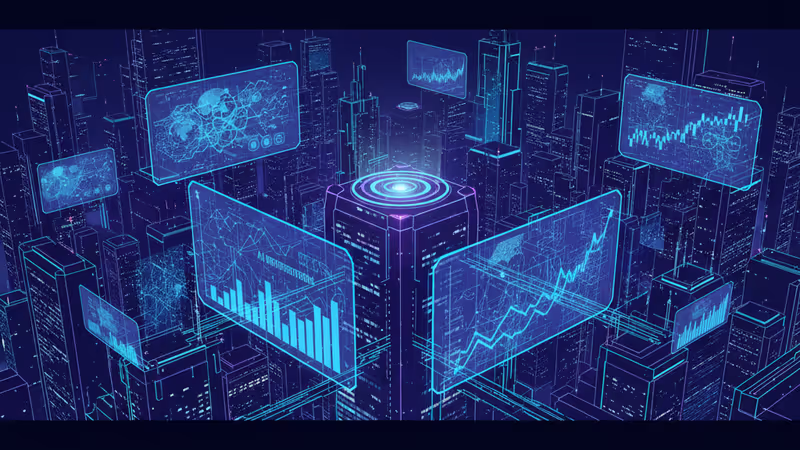 소프트뱅크와 OpenAI의 협력을 상징하는 디지털 네트워크 이미지
