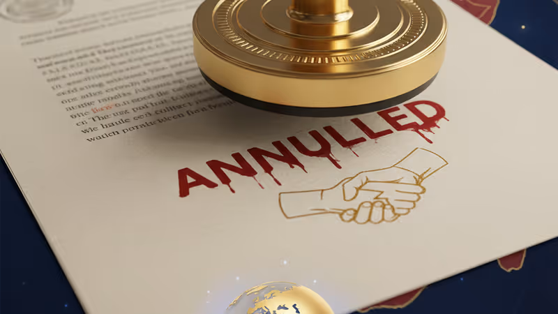 ソマリランドの砂漠の滑走路に着陸する貨物機とソマリア国旗