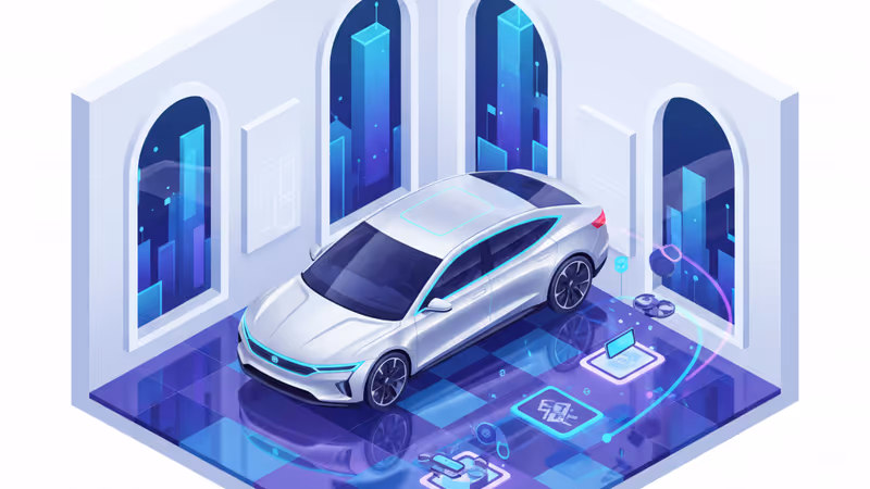 미래지향적인 디자인의 아필라 1 전기차 전면부