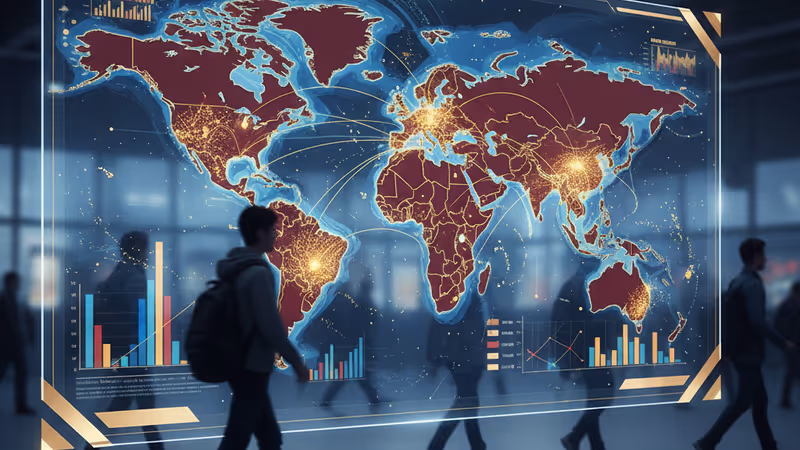 Young job seekers at a career fair in Seoul