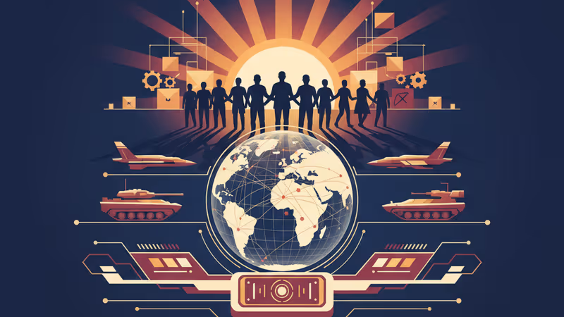 韓國 K2 戰車與軍事出口增長趨勢示意圖