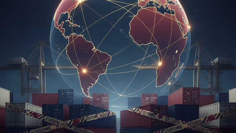 韓国関税庁が押収した大量の密輸タバコの保管風景