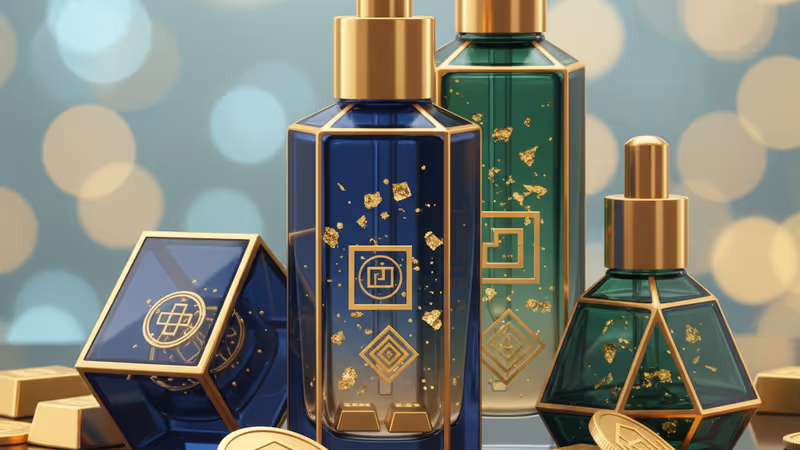 ソウルの化粧品店で製品を選ぶ買い物客の様子