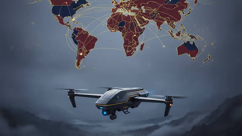 Composite image of drone debris released by North Korea.