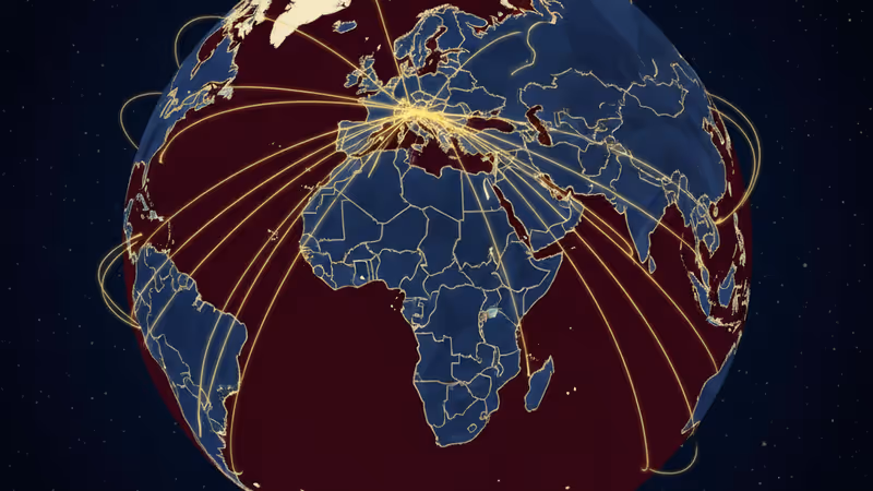 전 세계로 뻗어 나가는 K-푸드 수출 경로를 시각화한 그래픽