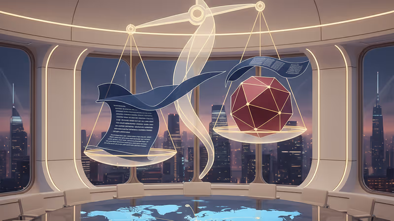 韓國外交部現代辦公室與發光的世界地圖桌面