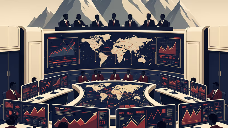 正在監控匯率動向的韓國銀行交易室