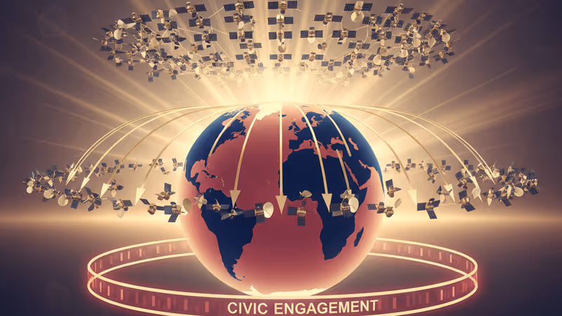 Starlink 衛星調整軌道至更低高度的示意圖