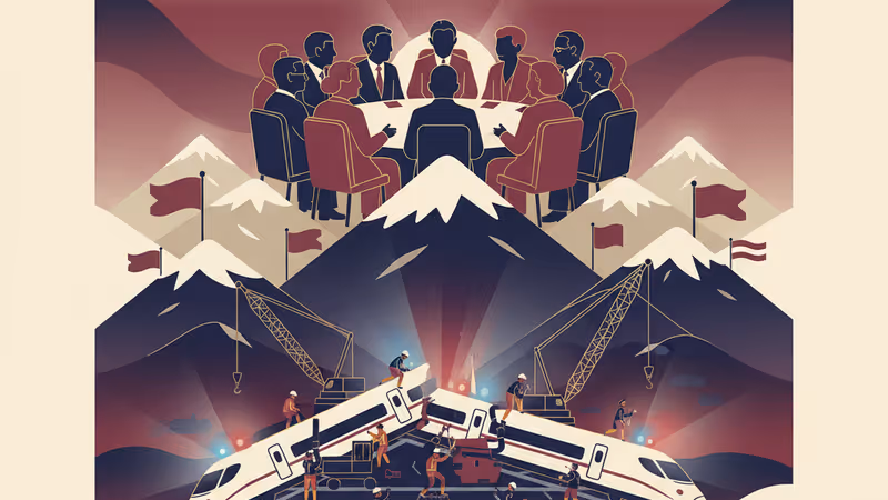 西班牙火車事故現場正在調查軌道的搜救人員與調查員