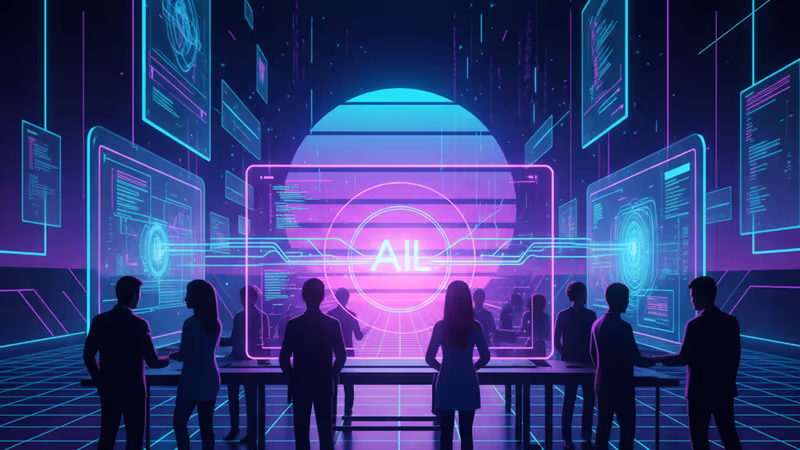 Developers in Emergent's Bengaluru office working with AI-powered coding tools.