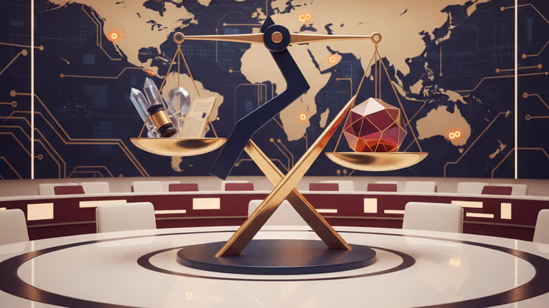 中東と欧州を結ぶ緊張感のあるデジタル世界地図