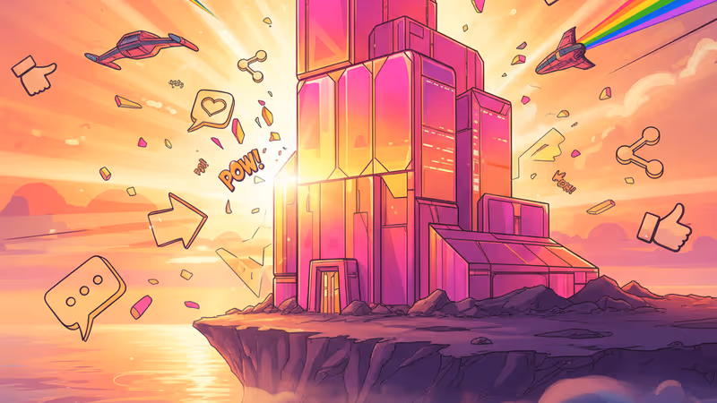 The sleek exterior of the futuristic Starfleet Academy building