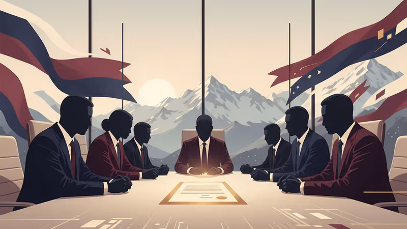 Diplomats in deep conversation at the WEF in Davos